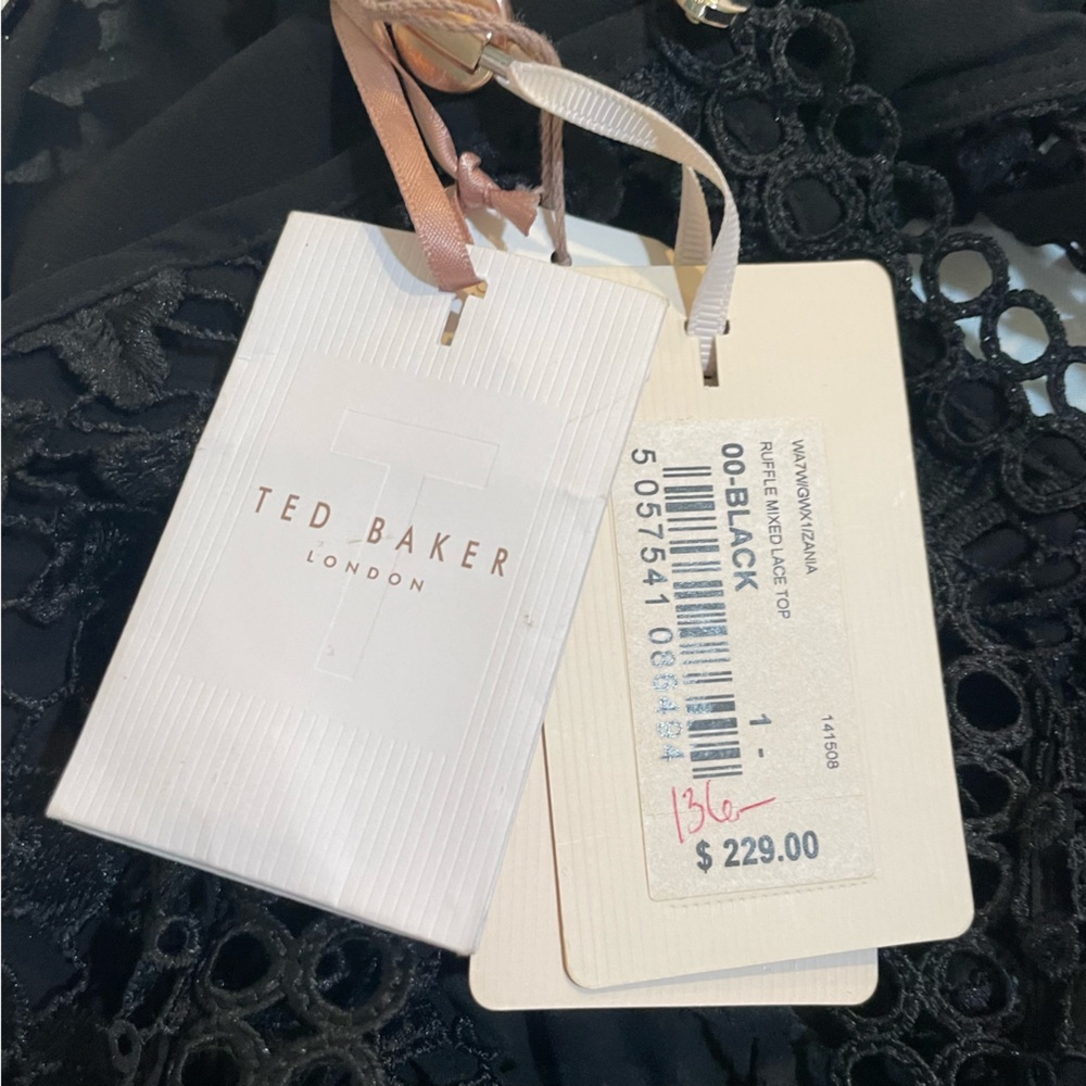 NWT Ted Baker Lace Sleeveless Blouse - Picture 8 of 8